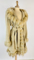 Cappotto in lana chevron