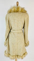 Cappotto in lana chevron