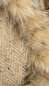 Cappotto in lana chevron