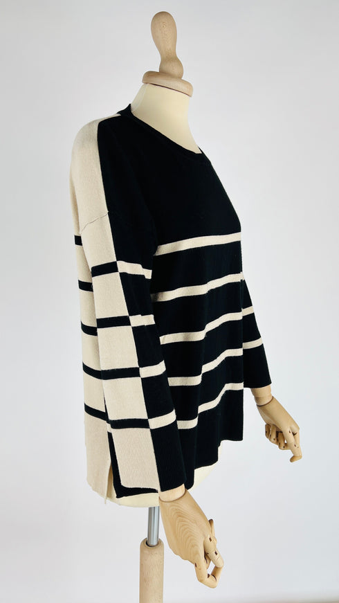 Maglia girocollo a righe