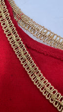 T-shirt rossa bordo oro Unsigned