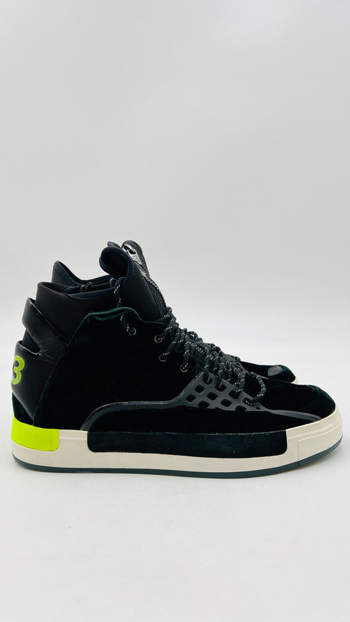 Sneakers high top in velluto