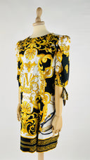 Abito corto barocco Versace