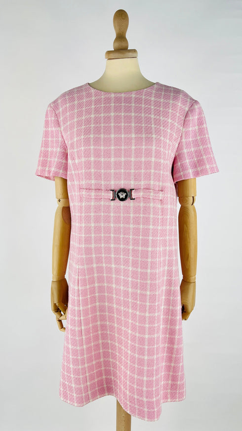 Abito corto tweed rosa