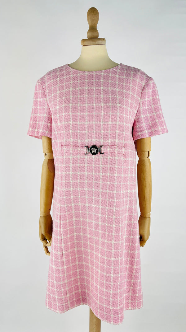 Abito corto tweed rosa