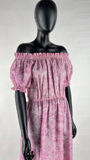Abito lungo off shoulder Luisa Beccaria