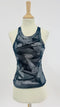 Tank-top mesh stampata