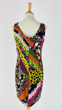 Abito midi micro floreale Versace