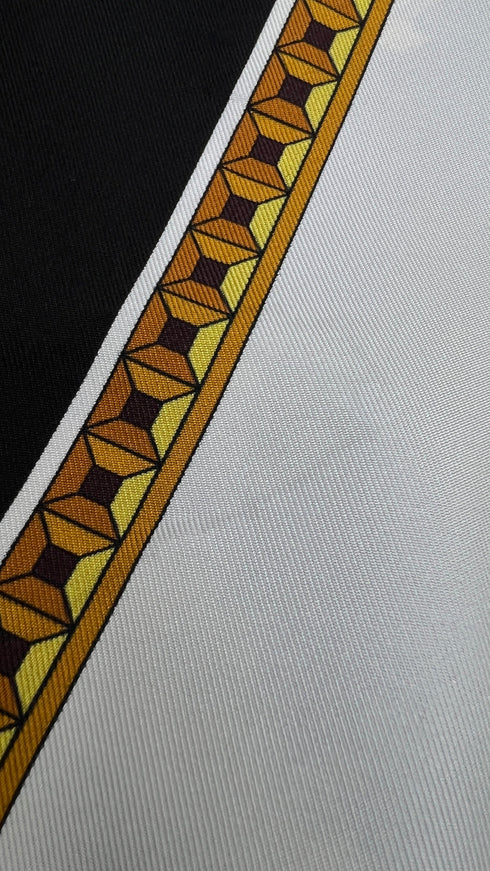 Camicia in seta stampa barocca