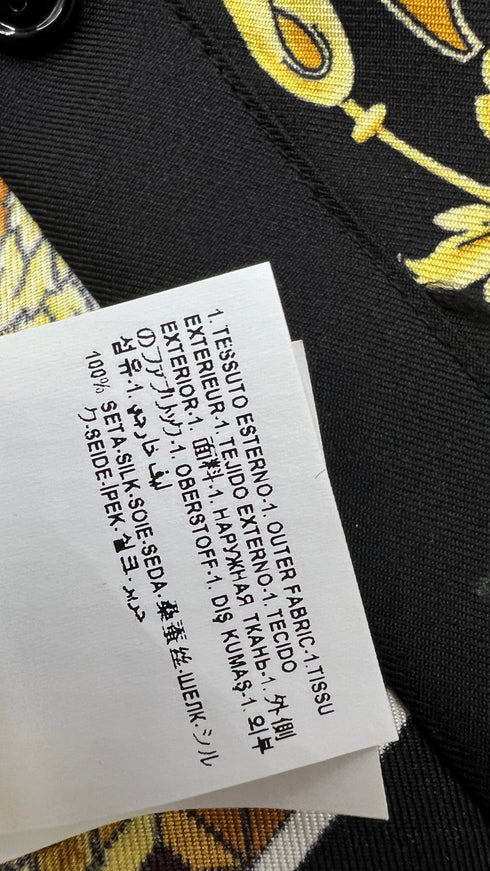Camicia in seta stampa barocca