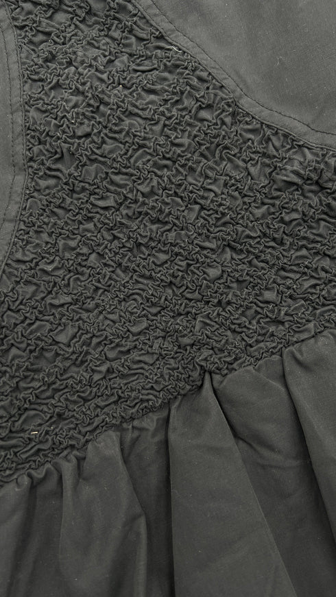 Giacca nera con arriccio