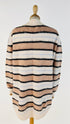 Cardigan oversized a righe