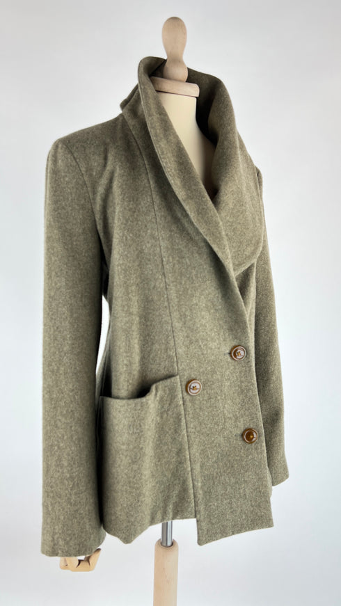 Caban in panno sfoderato