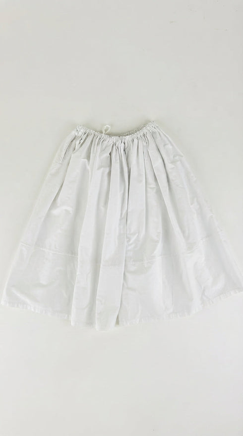 Pantagonna in cotone bianco
