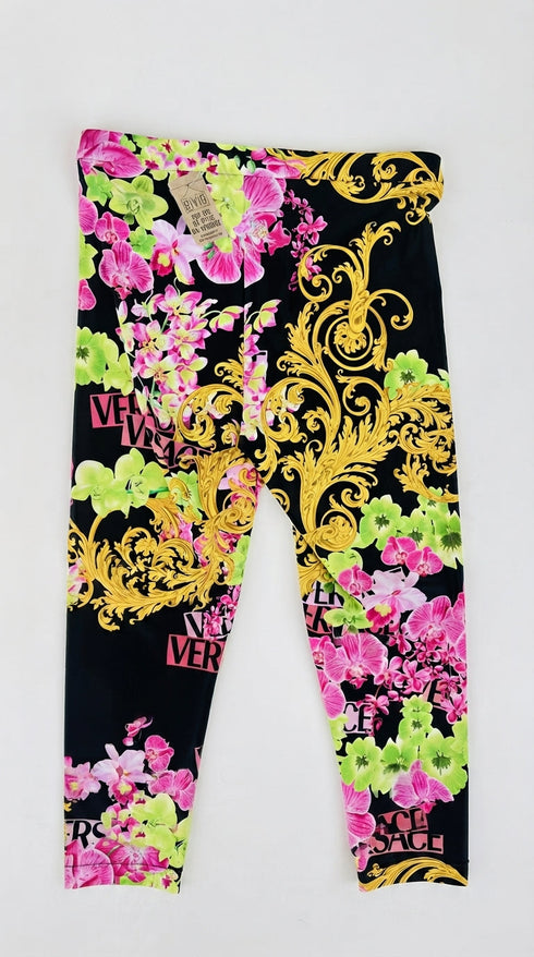 Leggings stampa floreale