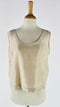Canotta cropped satin