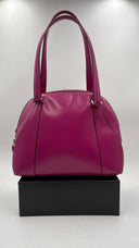 Borsa in pelle magenta Valextra