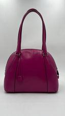Borsa in pelle magenta Valextra