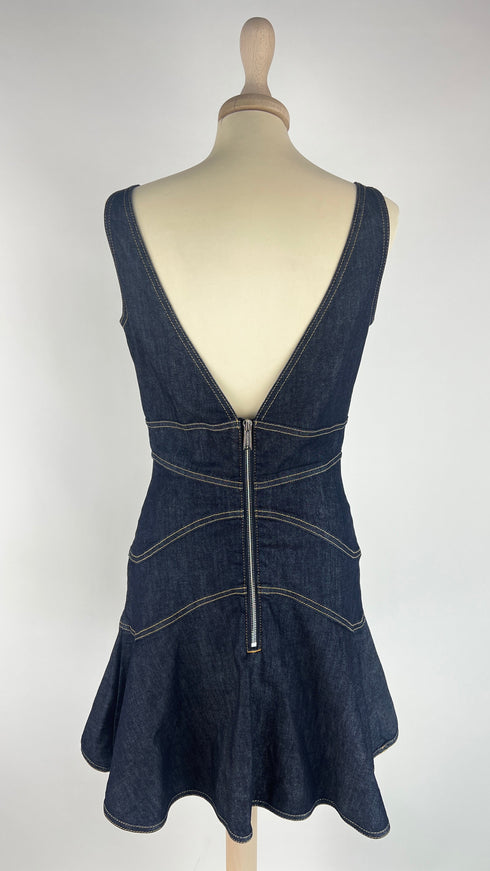 Abito corto in denim