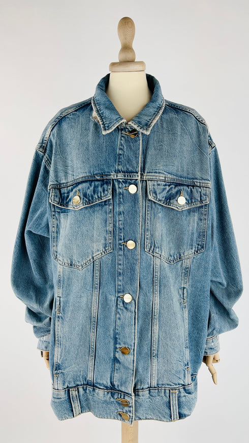 Giacca lunga in denim