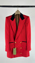 Blazer in lana lino con cartellino