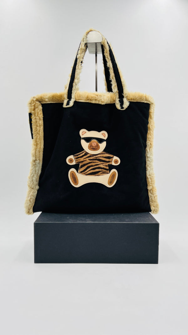 Tote bag scamosciata
