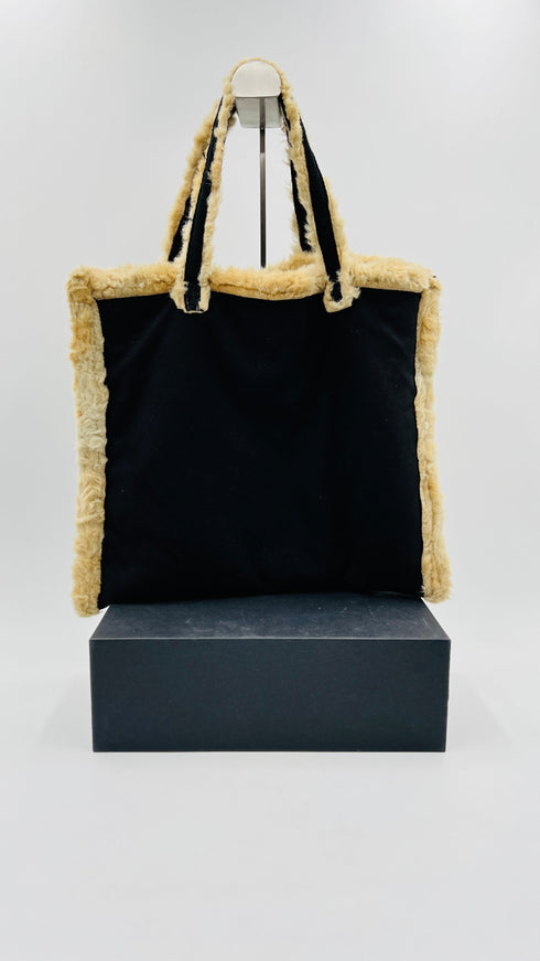 Tote bag scamosciata