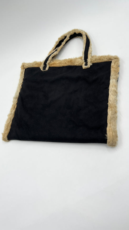 Tote bag scamosciata