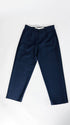 Pantaloni blu gamba larga