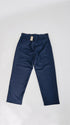 Pantaloni blu gamba larga
