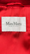 Cappotto lana-cashmere rosso MAX MARA