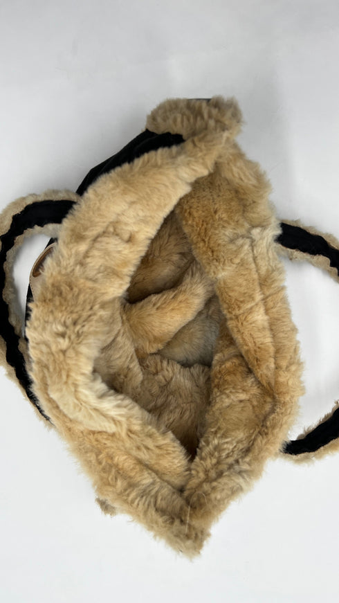 Tote bag scamosciata