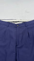 Pantaloni blu gamba larga