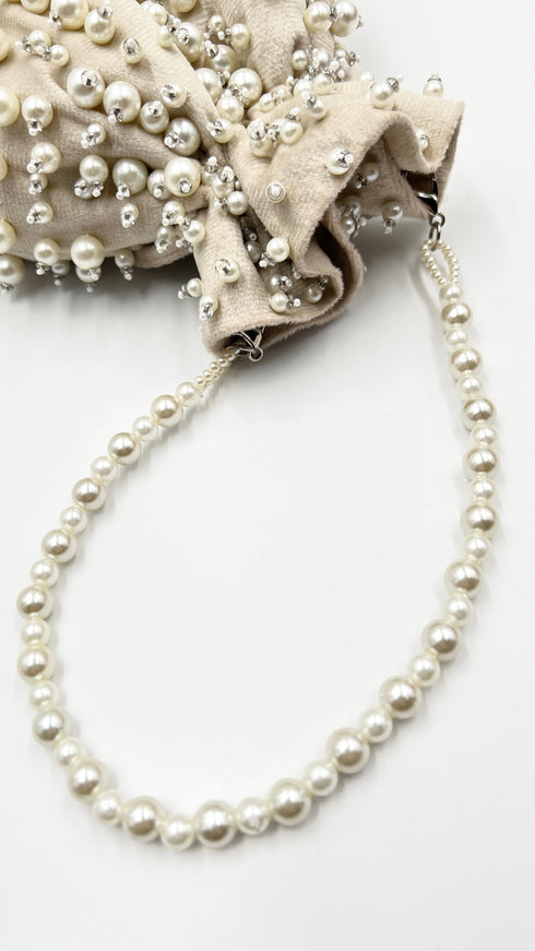 Pochette perline e strass