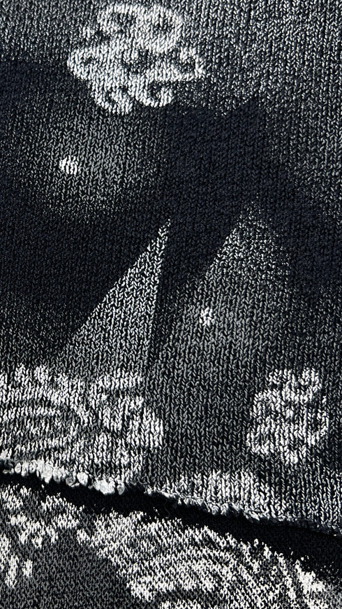 Tank-top mesh stampata