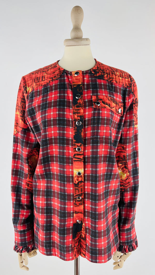 Camicia in cotone-lana