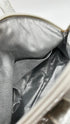 Borsa laminata a  fiori