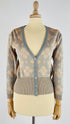 Cardigan fiori lurex