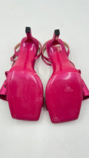Sandali "Nora" in raso fucsia con box Luciano Padovan
