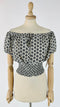 Top floreale all-over