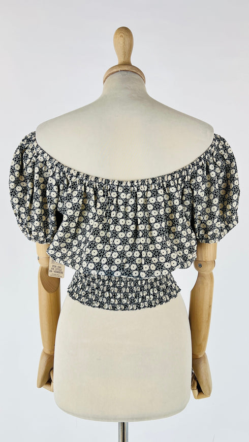 Top floreale all-over