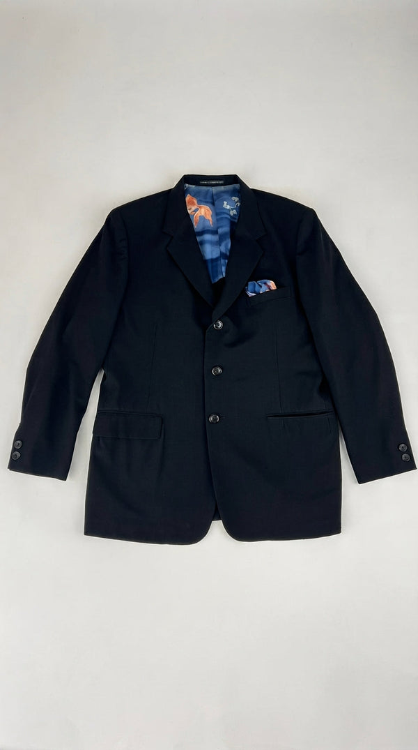 Blazer monopetto con pochette
