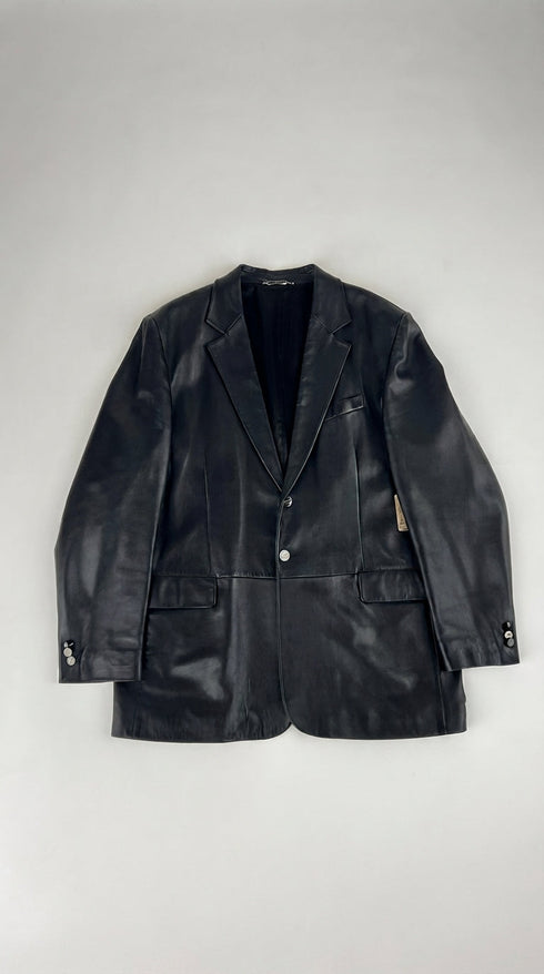Blazer monopetto in pelle