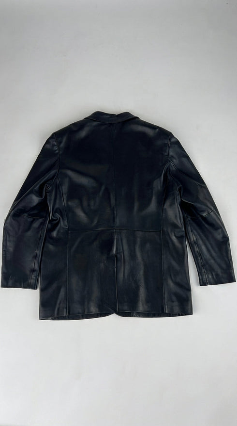 Blazer monopetto in pelle