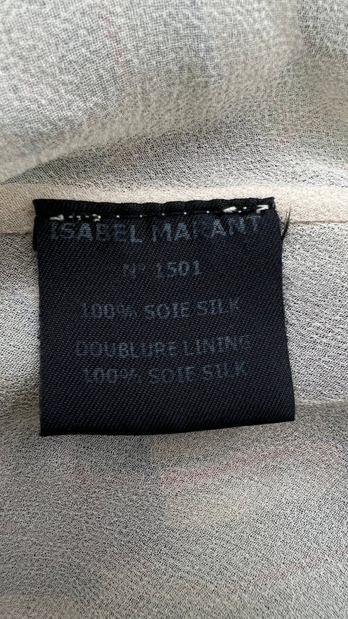 Abito midi in seta tartan
