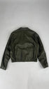 Giacca boxy in pelle