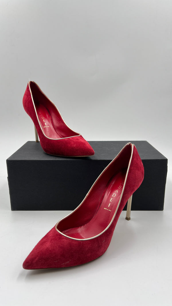 Décolleté in suede N7.5