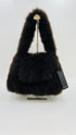 Borsa in pelliccia con cartellino