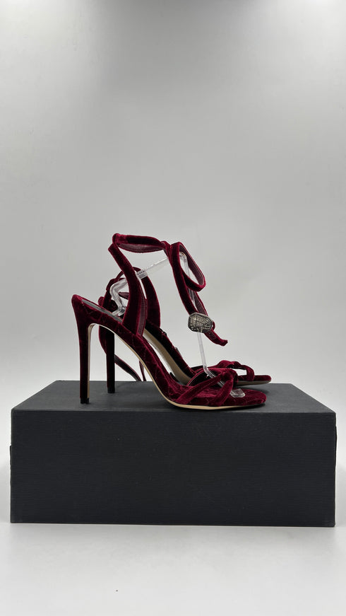 Sandalo in velluto N.37