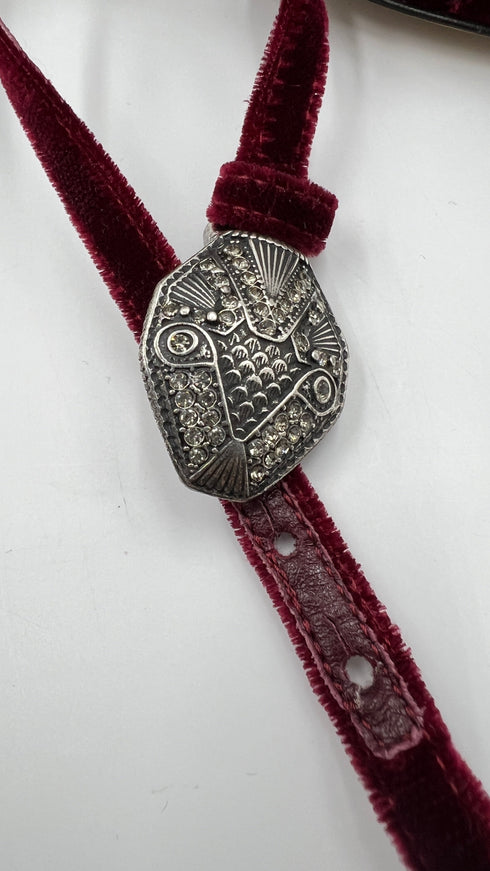 Sandalo in velluto N.37